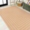 Jonathan Y Chevron Modern Concentric Squares Orange/Cream 5 ft. x 8 ft. Indoor/Outdoor Area Rug SMB206C-5 - alternate 8