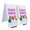 Signmission Cake Pops, A-Frame & 2 Decals Installed, Heavy-Duty Plastic Frame SBHD-D-2436-Cake Pops - alternate 5