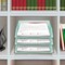 Acrimet Stackable Letter Tray Front Load Letter Size Document Organizer Plastic Clear Green 1 Unit 211.5 - alternate 9
