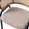 Leisuremod Ervilla Dining Chair with Stainless Steel Legs Velvet Seat and Wicker Back, Beige, 4PK EC20BG4 - alternate 10