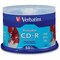 Verbatim CD-R 700MB 52X Silver Inkjet Printable - 50pk Spindle - 50 Pack 95005 - alternate 1
