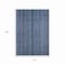 Homeroots 10' X 14' Blue Gray And Sky Blue Striped Washable Indoor Outdoor Area Rug 616369 - alternate 9