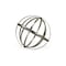 Homeroots 10" Silver Metal Hand Painted Decorative Orb Tabletop Sculpture 399655 - alternate 6