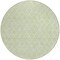 Homeroots 8' Mint Green And Ivory Round Geometric Washable Indoor Outdoor Area Rug 596125 - alternate 8