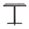 Flash Furniture Bennett 30 in x 48 in Solid Wood Indoor Tabletop in Dark Brown with 23.75 in x 29.5 in Dining Height GSF-REC3048-DKBRN-T2230-GG - alternate 10