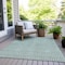 Homeroots 5' X 8' Teal Blue And Silver Geometric Washable Indoor Outdoor Area Rug 594510 - alternate 9