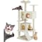 Simple Deluxe 54 Inches Cat Tree Tower Condo Furniture, Cat Tower for Indoor Cats, Beige 3A88CATTREE54INBGE - alternate 1