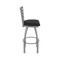 Holland Bar Stool Co 410 Jackie Stainless Steel 36in Swivel Bar Stool with Black Vinyl Seat 41036SSBlkVinyl - alternate 9