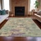 Homeroots 5' X 8' Sage Gray And Plum Abstract Washable Indoor Outdoor Area Rug 630904 - alternate 6