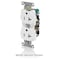 Leviton Receptacle Outlet, 20A, Light Almond, 125V 5362-ST - alternate 4