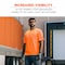 Ergodyne Hi-Vis Shirt, L, Orange, Short Sleeve 21804 - alternate 6
