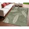 Homeroots 4' X 6' Ivory And Green Palm Leaf Indoor Outdoor Area Rug 552522 - alternate 9