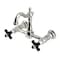Kingston Brass Two-Handle Wall Mount Bridge Kitchen Faucet, Polished Nickel KS2446PKX - alternate 1