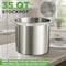 Nutrichef Stainless Steel Cookware Stockpot, 35 Quart Heavy Duty Induction Soup Pot With Stainless Steel Lid NCSPT35Q - alternate 5