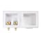 Everflow Double Washing Machine Oulet Box, W/ 1/2'' PEX Barb Valves, White ABS SB120-P - alternate 6