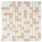 Apollo Tile Mingles 12 in. x 12 in. Glossy Tuscan Beige Glass Mosaic Wall and Floor Tile 20 sq. ft./case, 20PK MIX2088BG343A - alternate 1