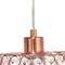 Homeroots Rose Gold Cylinder Crystal Ceiling Light With Silver Shades 652011 - alternate 4