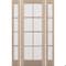 Doornmore G108, 65.25" x 98" ( 36" Door + 2x12" Side) Left Hand, Mahogany SDL 8 Lite Exterior Door G108-SW-3696-G104-SL_1-2_LI - alternate 12