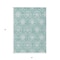 Homeroots 3' X 5' Turquoise Teal Blue And Ivory Medallion Washable Indoor Outdoor Area Rug 587770 - alternate 9