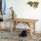 Vintiquewise 36'' Wooden Bench Farmhouse Entryway Organizer Retro Rustic Accent Seat Natural Wood Armless QI004773-36 - alternate 10