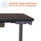 Motionwise Standing Desk, 24 in x48", Adjust Height 28" to 48", Walnut Top, Black Frame SDG48A - alternate 9