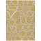 Homeroots 3' X 5' Gold Gray And Ivory Abstract Washable Indoor Outdoor Area Rug 600528 - alternate 8