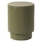 Leisuremod Eden 14 in Round Stone Side Table, Weatherproof Pedestal Base, Fully Assembled EST14OG - alternate 10