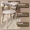 Leisuremod Modern Wooden Dining Chair, Washed Walnut Frame in Light Grey, Klyne Collection KCWW-22LGR - alternate 10