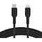 Belkin BoostCharge USB-C to Lightning Cable (1 meter / 3.3 foot, Black) CAA003BT1MBK - alternate 1