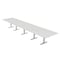 Skutchi Designs 18ft Conference Table W/ Power Unit | 18 Person Modular Rectangular Meeting Table | Harmony Series HAR-REC-48x216-T-WA7976-NA - alternate 1