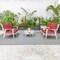 Leisuremod Walbrooke Modern White Patio Conversation With Round Fire Pit & Tank Holder, Red WW-29-24-57-31-R - alternate 10