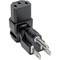 Tripp Lite Tripp Lite series Down-Angled NEMA 5-15P to C13 Power Cord Adapter - 10A, 125V, Black P006-000-DA - alternate 1