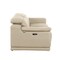 Homeroots 76in Cream and Silver Italian Leather Power Reclining Loveseat 720512 - alternate 9