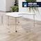 Flash Furniture Commercial Adjustable Height Horseshoe Activity Table with Locking Casters-White XU-A6066-HRSE-WHT-T-A-CAS-GG - alternate 10