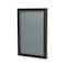 Ghent Indoor/Outdoor Enclosed Vinyl Bulletin Board, Bronze Aluminum Frame, 3'H x 2'W, 1 Door, Stone PB13624VX-199 - alternate 1