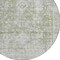 Homeroots 8' Artichoke Green Round Oriental Washable Indoor Outdoor Area Rug 607586 - alternate 9