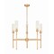Z-Lite Esme Modern Gold 5 Light Chandelier 3047-5MGLD - alternate 1