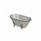 Homeroots 5" Gray Metal Hand Painted Decorative Tub Tabletop Sculpture 399640 - alternate 7