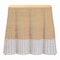 Bali & Pari Palm Scallop Natural Rattan Console Table, Two-Tone White/Natural 266-14570-ZORO - alternate 8