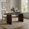Homeroots 79" Brown Solid Wood Double Pedestal Base Oval Dining Table 712216 - alternate 5