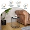 Leisuremod Round 15 in W, 16 in L, Manufactured Wood/Steel, Black RTBL-15BL - alternate 10