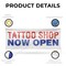 Signmission Tattoo Shop Now Open, 24 Inch x 72 Inch, Vinyl Banner B-72-30881 - alternate 5