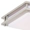 Vaxcel Horizon 12-in W LED Satin Nickel Flush Mount Ceiling Light Fixture White Shade C0152 - alternate 9