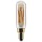 Satco 5.5 Watt T6 LED 2000K CCT Candelabra Base Clear Glass Amber Straight Filament Dimmable 120 Volt S14217 - alternate 1
