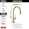 Delta Trinsic Touch2O Technology Kitchen Faucet with Touchless Technology 9159TL-CZ-DST - alternate 7