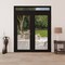 Vdomdoors Front Exterior Prehung Metal-Plastic Double Doors Clear Glass / MANUX 8666 Matte Black / Office Com MANUX8666DEXD-BLK-W72xH80+14-RH-I - alternate 4