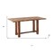 Homeroots 71" Brown Wood Trestle Base Dining Table 631298 - alternate 5