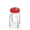 Holland Bar Stool Co 30" Chrome Ottawa Senators Swivel Bar Stool, Accent Ring L8C3C30OttSen - alternate 1