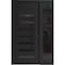 Vdomdoors Aluminum Door Iron 0188 Black Entry Steel Metal Classic Painted 52 x 80 (36+16 x 80)-Left Inswing IRON0188EXD-BLK-W36+16xH80-LH-I - alternate 1