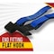 Mytee Products 2 inx30 ft Kinedyne Blue Tie-Down Ratchet Straps w/ Flat Hooks, 3,335 WLL, 4PK RS230B-Kx4 - alternate 8